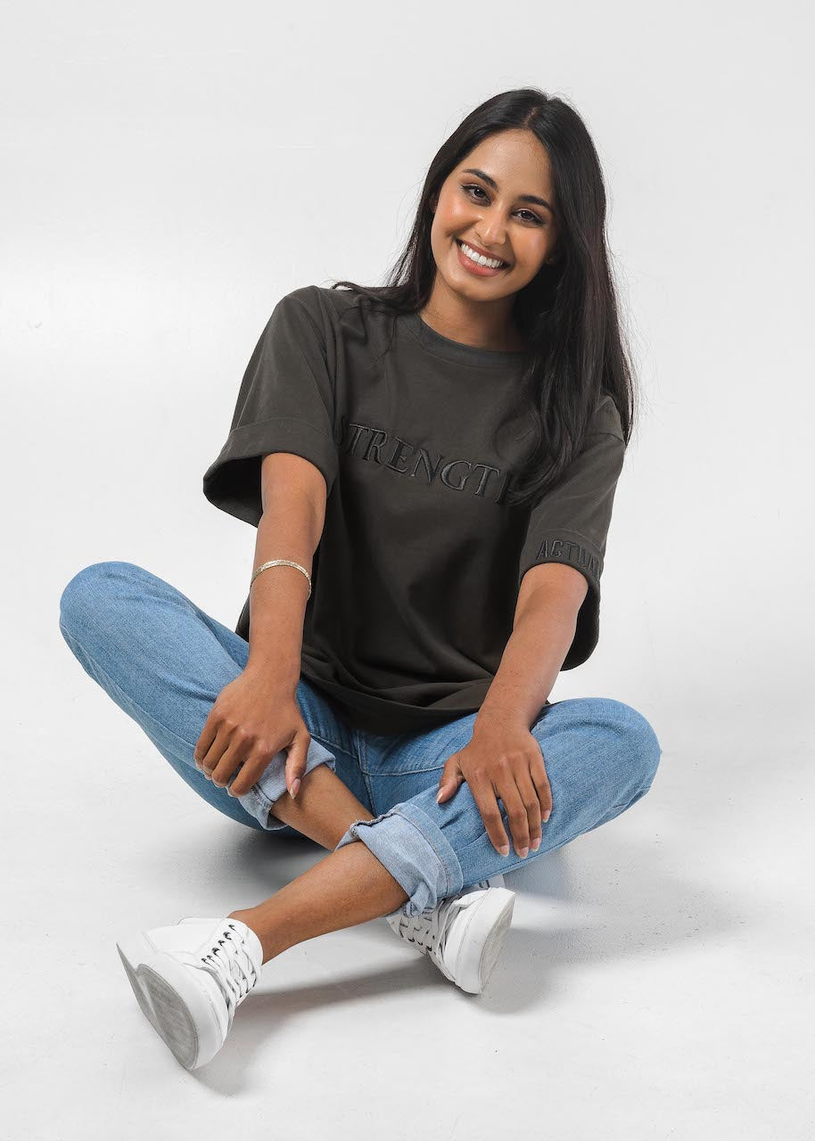 Strength Embroidered T-Shirt
